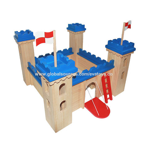 Castillo con discount bloques de madera