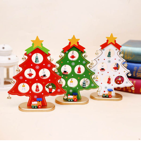 Wooden Small Christmas Tree Ornaments Children's DIY Toys Mini Christmas  Tree Desktop Table Christmas Gifts - China Christmas Decoration and Flowers  price