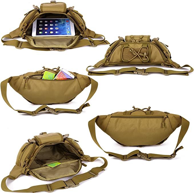 Men Tactical Fanny Pack Waist Hip Bum EDC Bag Camping Hunting Fishing Flag Patch – buy at low prices in the online store