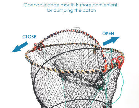 Bulk Buy China Wholesale Customization Durable Fishing Nets Portable Folded  Safe Fish Catching Small Automatic Crab Trap $1 from Weihai Saifeide  Plastic And Chemical Industry Co.,Ltd