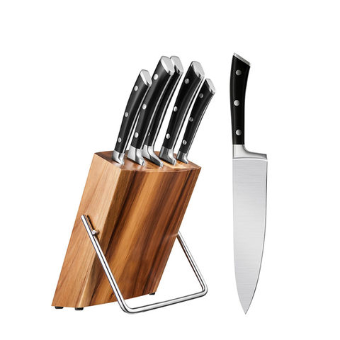 Buy Wholesale China High-end 3cr13 Stainless Steel Forged Kitchen 5 Pcs Knife  Set With Wooden Block & Kitchen Knife Set Wood Block at USD 20