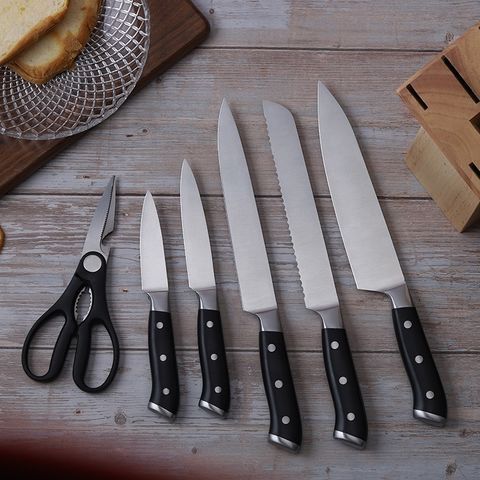 5Pcs Kitchen Knife Set Damascus Pattern Stainless Steel Professional Chef  Knives