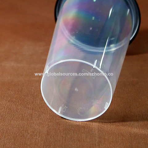 Buy Wholesale China Custom Logo Print Disposable 16oz 24oz Frosted Clear U  Shape Plastic Hard Pp Boba Bubble Tea Cup & Disposable Plastic Cup at USD  0.16