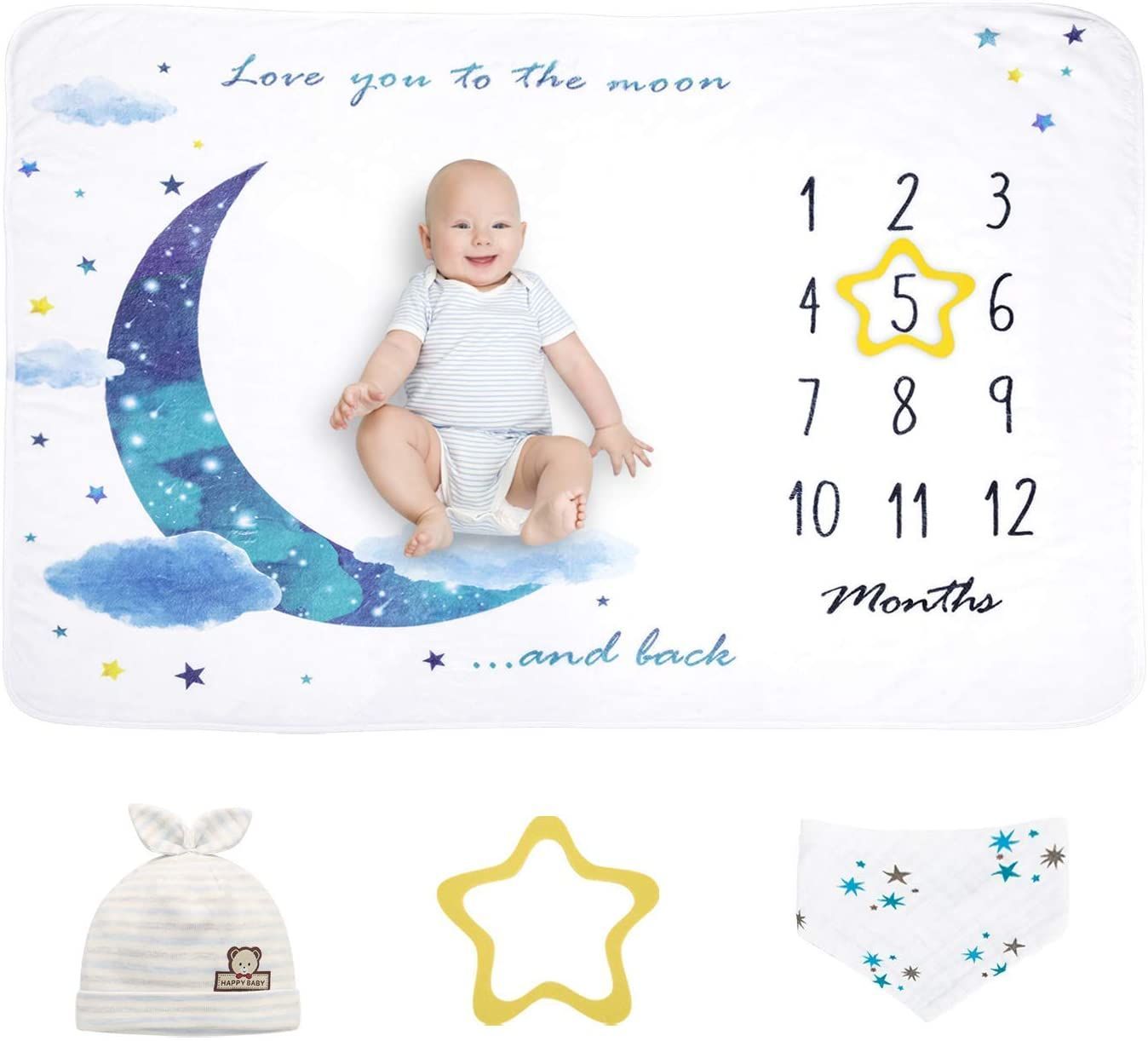 Branded Baby Milestone Blanket by Flying S main image 1