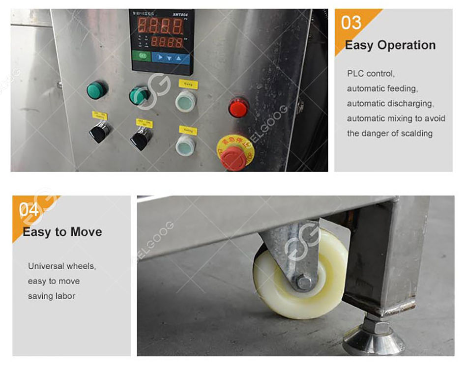 Stainless Steel Automatic Fried Chicken Machine Chicken Fryer Machine ...