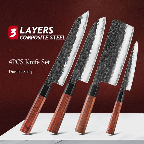 Buy Wholesale China / Forged Triple Rivet Knife Set