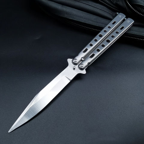 Cuchillo de práctica de aleación plegable portátil, Balisong