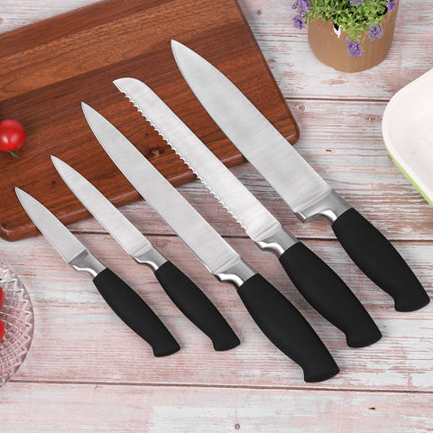 Kaufen Sie China Großhandels-Küchen Besteck Set 5 Stück Hohl Griff  Edelstahl Messer Set Kochmesser Set Mit Messer Block und Besteck Messer  Großhandelsanbietern zu einem Preis von 12 USD