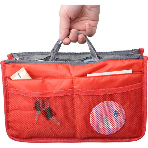 Buy Wholesale China Purse Organizer Insert For Handbags Bag Organizers  Inside Tote Pocketbook Women Nurse Nylon 13 Pockets Black Small & Purse  Organizer Insert For Handbags Bag at USD 3.99