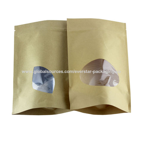 Achetez en gros Sac D emballage Refermable En Papier Kraft De Haute Qualit Avec Fen tre Sac En Papier Kraft De Qualit Alimentaire Chine et Sac En Papier Kraft Alimentaire 0.15 USD Global Sources