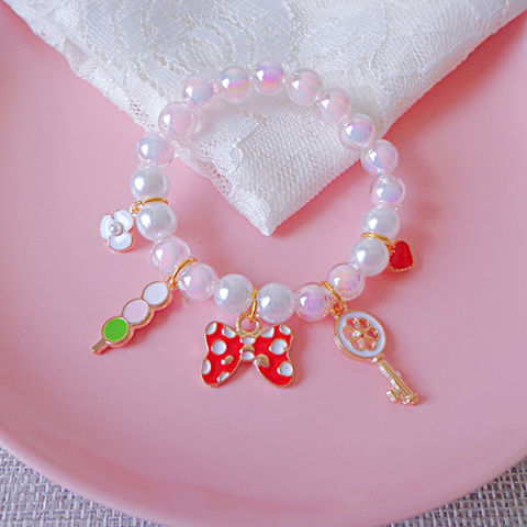 Buy Wholesale China Children's Beaded Bracelet Girls Princess Pearl  Bracelet Cute Cartoon Bracelet Accessories & Children's Beaded Bracelet at  USD 1.46