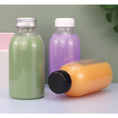 Bouteilles de boisson en plastique transparent, bouchons vides