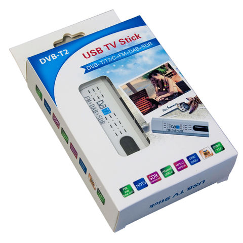 DVB-T2 DTV Link Sintonizador de TV digital USB Antena dual Receptor de TV  Palillo de TV Cajas de TV Inevent DZ2220-00B