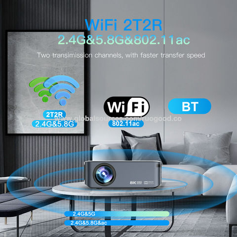 Vidéoprojecteur, Focus Électrique 18000 Lumens WiFi Bluetooth