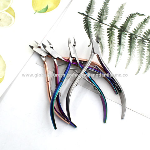 Buy Wholesale China Nail Tools Stainless Steel Cuticles Ribbon Clipping  Titanium Gold Clippers Barb Nail Clippers & Cuticle Scissors Curved Blade  Stainless-steel at USD 1.08