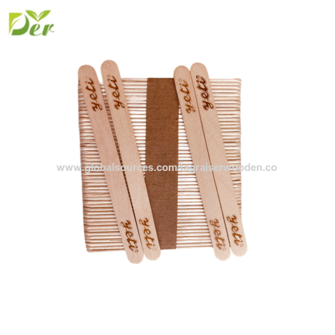 Buy Wholesale China Brand Bulk Wooden Ice Cream Sticks For Popsicle & Wooden  Popsicle Sticks With Logo at USD 0.0008