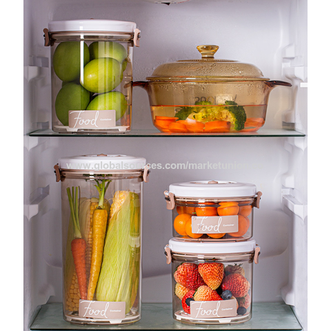 Buy Wholesale China Kitchen Refrigerator Thickened Clear Frozen Food  Storage Container With Airtight Lid & Refrigerator Storage Box at USD 5