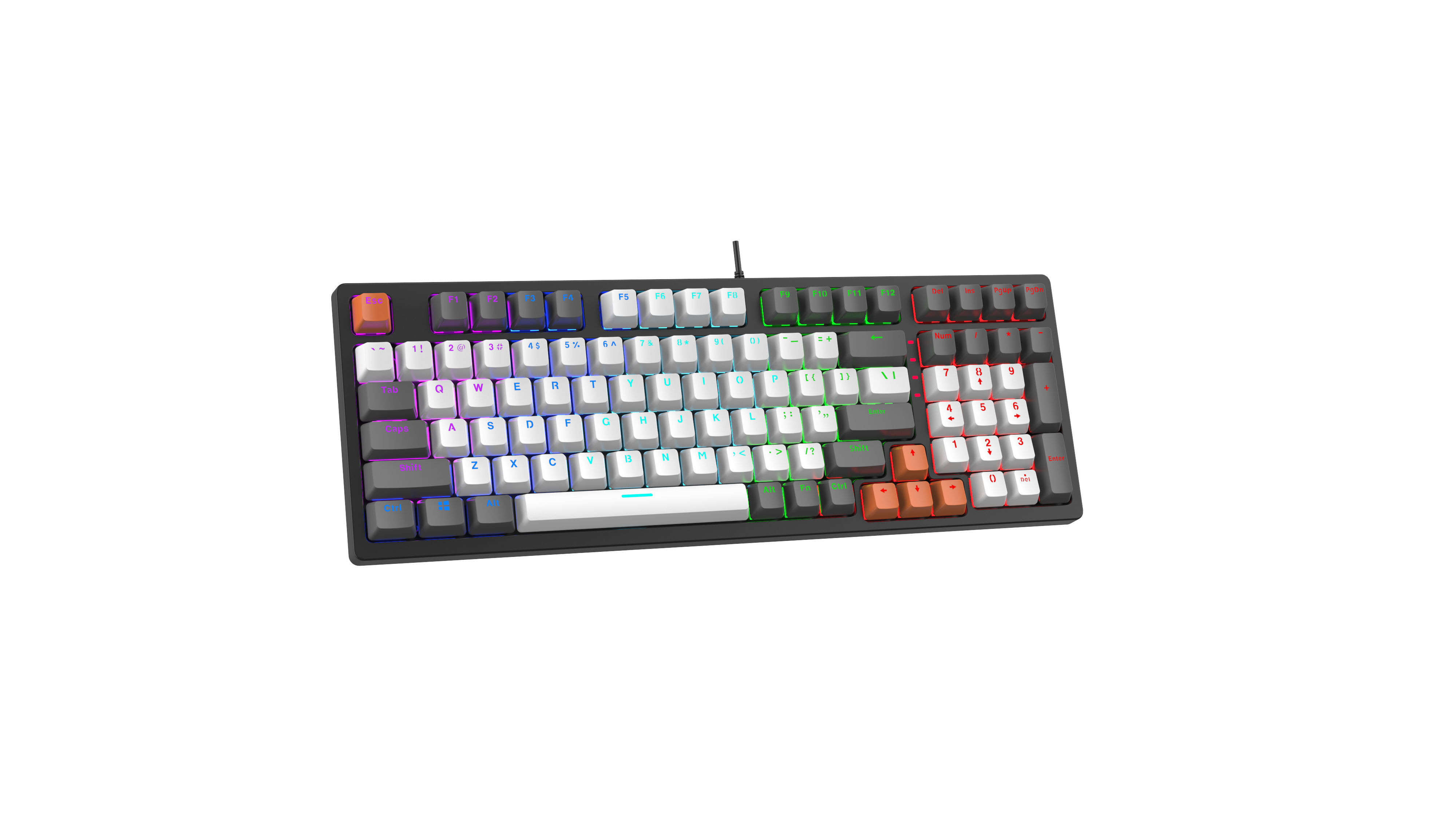 Buy Wholesale China 96 Keys Mechanical Keyboard With Rotary Knob & New ...