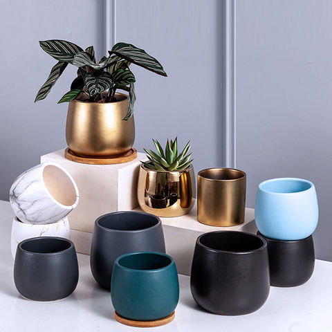 Buy Wholesale China Flower Pots, 5 Pack 6 Inch Plastic Plant Pots With  Drainage Holes And Saucers, Modern Simple & Flower Pots at USD 3