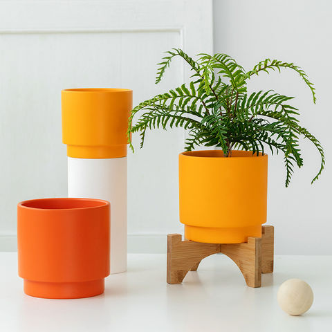 Buy Wholesale China Flower Pots, 5 Pack 6 Inch Plastic Plant Pots With  Drainage Holes And Saucers, Modern Simple & Flower Pots at USD 3