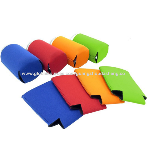 Blank Neoprene Zipper Beer Bottle Coolie Variety Color Packs