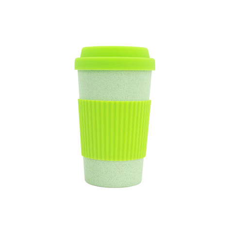 Buy Wholesale China Wheat Straw Coffee Cup Biodegeadable Cup Straw Tumbler  Bpa Free Microwavable Safe Reusable Coffee Cup With Lid & Coffee Cup at USD  1.4