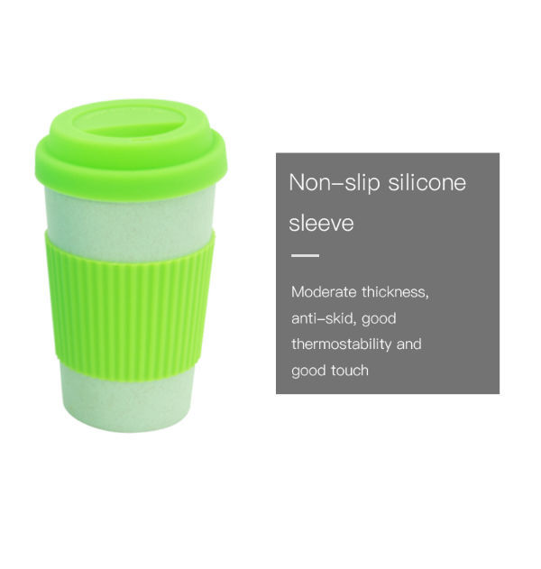 Buy Wholesale China Wheat Straw Coffee Cup Biodegeadable Cup Straw Tumbler  Bpa Free Microwavable Safe Reusable Coffee Cup With Lid & Coffee Cup at USD  1.4