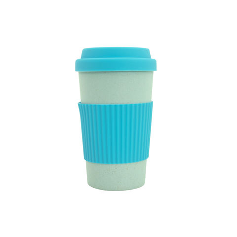 Buy Wholesale China Wheat Straw Coffee Cup Biodegeadable Cup Straw Tumbler  Bpa Free Microwavable Safe Reusable Coffee Cup With Lid & Coffee Cup at USD  1.4