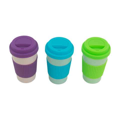 Buy Wholesale China Wheat Straw Coffee Cup Biodegeadable Cup Straw Tumbler  Bpa Free Microwavable Safe Reusable Coffee Cup With Lid & Coffee Cup at USD  1.4