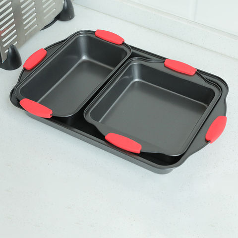 Silicone Loaf Pan with Carbon Steel Handles