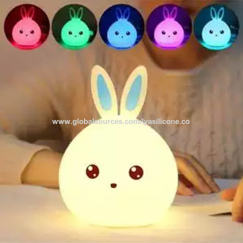 Luz De Noche Para Bebe / Niños - Temperatura Y 3 Colores Usb