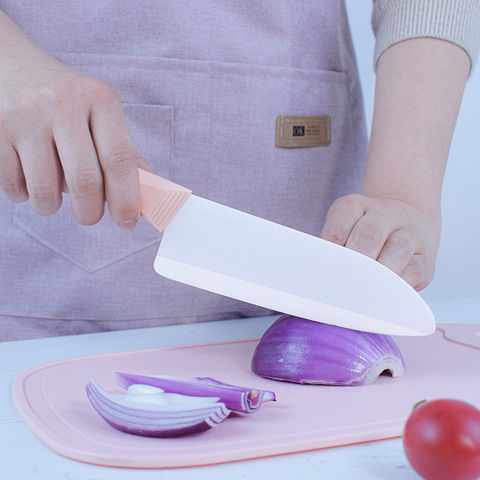 Juego de cocina para niños de 5 piezas - cuchillos, pelador y soporte en  azul