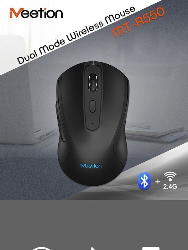 Achetez 2,4 g / Souris Sans Fil Bluetooth Dual Mode Avec Rétro-éclairage,  Souris Jiggler Portable Silencieuse Pour Ordinateurs Portables, Tablettes -  Noir de Chine