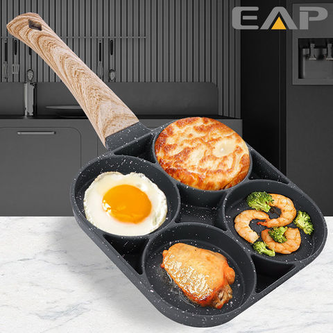 Real Medical Egg Steak Frying Pan Nonstick Pancake Pans 3 Hole/4 Hole Cookware  Egg Pan Suitable for Gas Stove Induction - AliExpress
