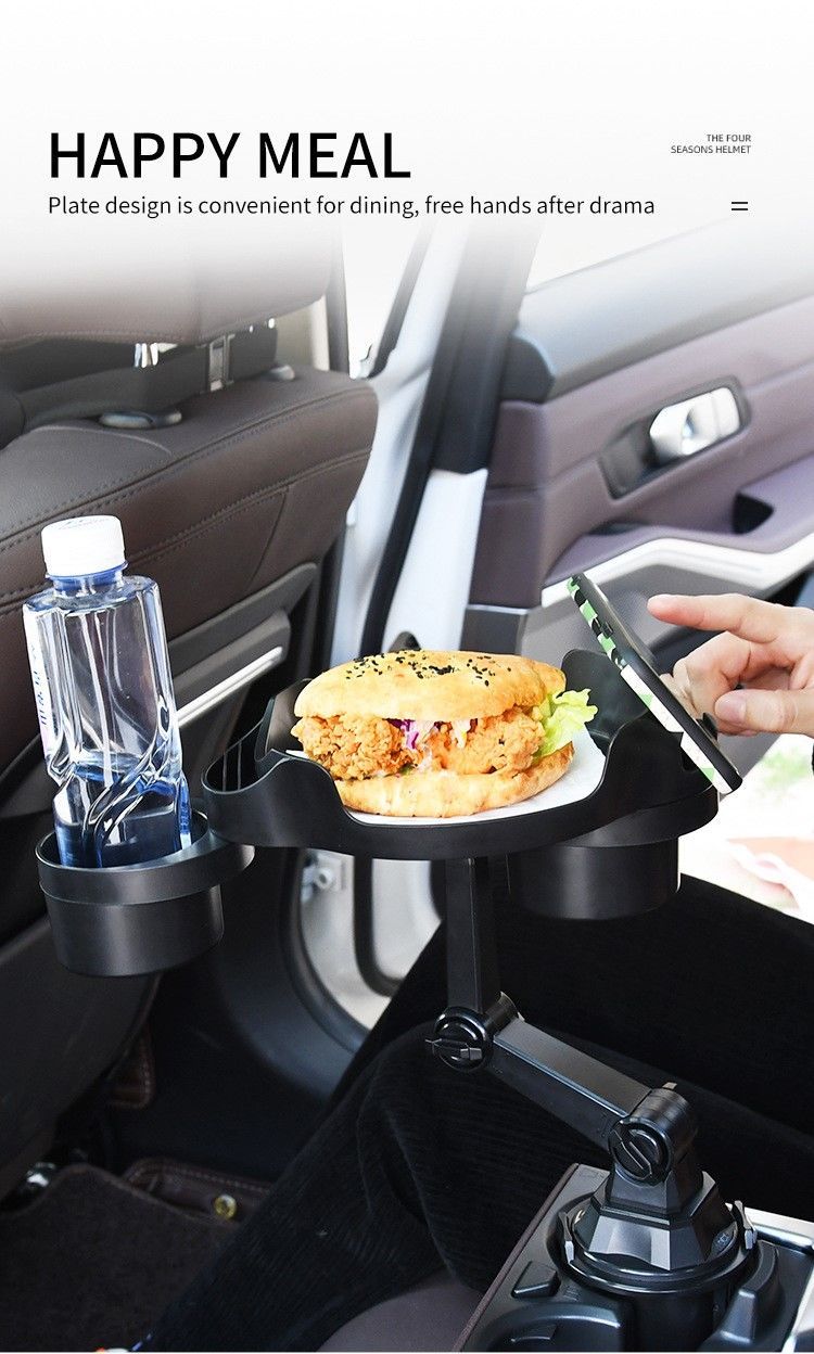 360° Soporte Para Bandeja De Portavasos De Coche - ¡Mantenga Sus Bebidas Y  Alimentos Organizados Y Accesorios!