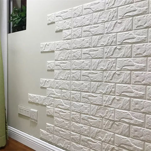 Papel pintado 3D autoadhesivo de espuma XPE, barato al por mayor, decoración para el hogar, sala de estar, adhesivo de pared, decoración interior, ladrillo impermeable