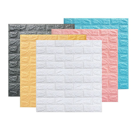 Papel pintado 3D autoadhesivo de espuma XPE, barato al por mayor, decoración para el hogar, sala de estar, adhesivo de pared, decoración interior, ladrillo impermeable