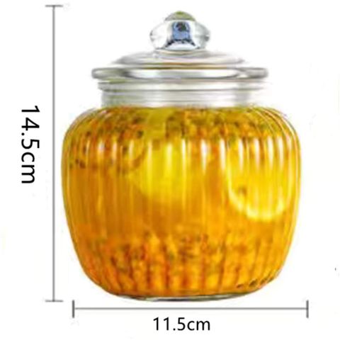 Bote Cristal Hermetico Cuadrado 650 ml