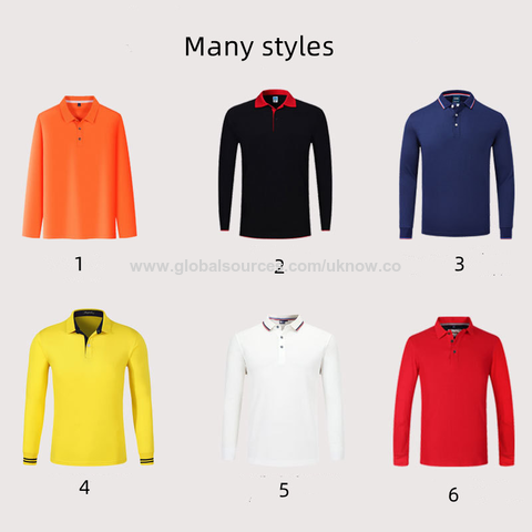 Compre Polos, Polos De Manga Larga Para Ropa De Trabajo, Uniformes