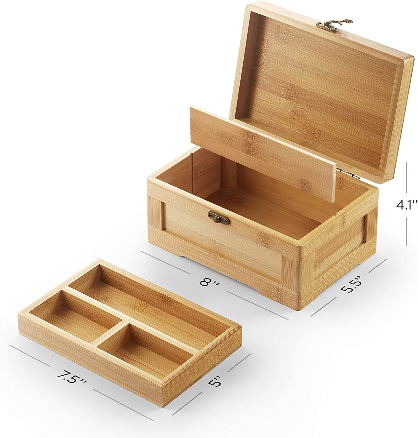 Buy Wholesale China Customised Luxury Large Magnetic Smoking Accessories Acacia  Wooden Bamboo Stash Box And Jewelry Box With Rolling Tray And Lock & Stash  Box at USD 6.6