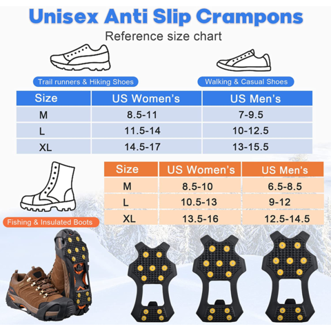 Achetez en gros Crampons à Crampons Pour Chaussures Et Bottes Antidérapants  Pour Marcher Sur La Neige Chine et Crampons à 0.8 USD
