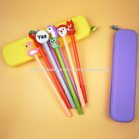 Promotional Carrot Shape Silicone Pencil Case