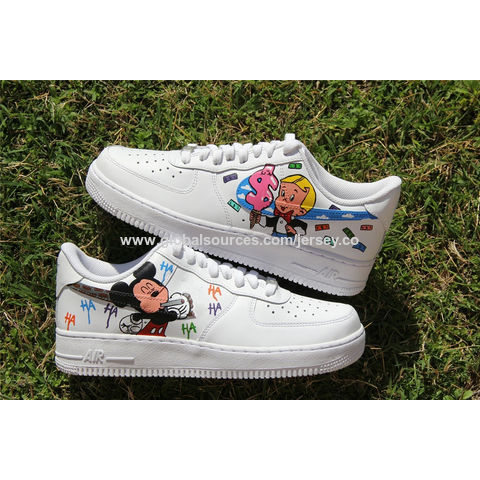 Buy Wholesale China Women's Air Force 1 Spider-man Spider Print Custom Shoes  & Sneakers For Women at USD 25