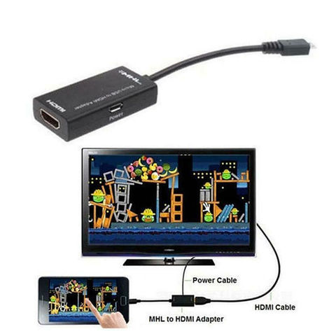 MHL Micro USB 2.0 to HDMI Adapter Cable for Android Phone Smartphone Tablet  TV A