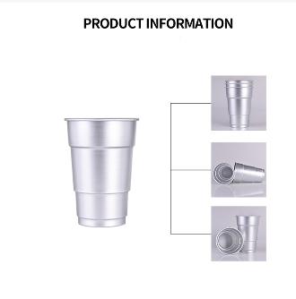 Buy Wholesale China Recyclable Custom Aluminum Solo Stainless Steel Pint  Cups Beer Metal Tumbler Mug With Custom Logopopular & Aluminum Cup at USD  0.4