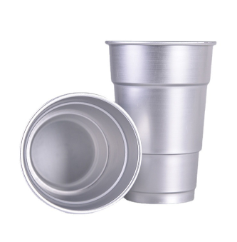 Customization Logo Aluminum Tumbler Reusable 650ml 12 Oz 16 Oz Drinking Cups  Metal Coffee Cup - China Customized Camping Cup and Reusable Aluminum Cup  price
