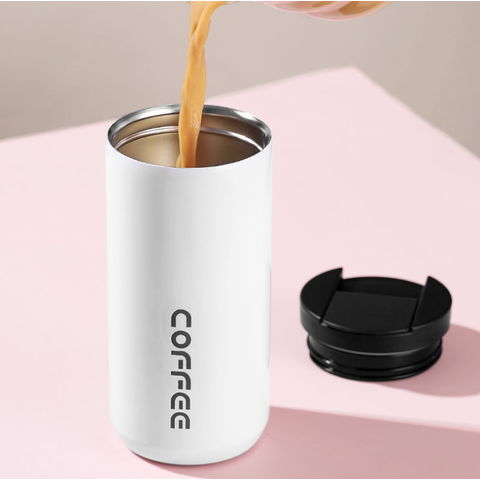 Buy Wholesale China Custom Logo Double Wall Stainless Steel Coffee Cups  12oz Travel Mug Stainless Steel Tumbler Car Mug & Stainless Steel Coffee Mug  at USD 1.19