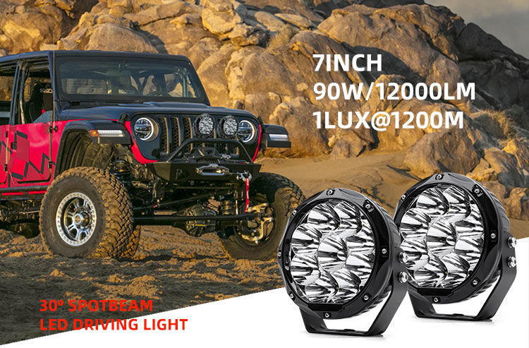 Compre Luces Led Para Automovilo 0sram 90w 7 Pulgadas Faros Led 4x4 Por  Jeep Hilux y Luces Led Para Automovil de China por 27 USD