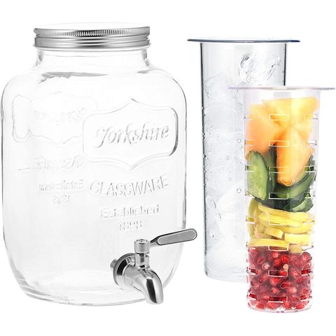 Buy Wholesale China Glass Cold Drink Dispenser Glass Jug Glass Jucie Jars  With Metal Stand And Spigot For Parties & Jar Dispensers Pot Bottle  Container at USD 2.6