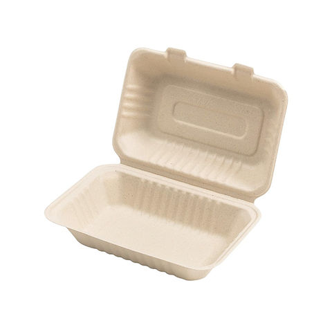 Take Away Plant-Based Freezer-Safe Non-Leaking Heatable Fiber Bagasse Oval Disposable  Lunch Box - China Takeaway Box and Food Packing Box price